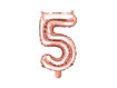 Picture of FOIL BALLOON NUMBER 5 ROSE GOLD 16 INCH